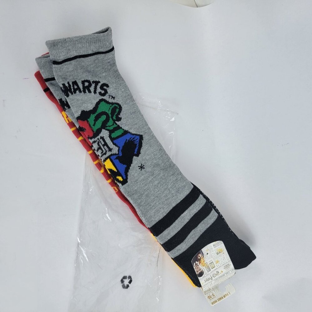 Harry Potter Gryffindor Knee‎ High 2 Pair Pack Nostalgia School Girl Academia